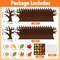 16 pieces Fall Thankful Trees Craft Kits for Kids, Autumn Maple Oak Leaves Make Your Own DIY Thanksgiving Trees Decoration Thankful Craft Kit Supplies Home School Fun Activities for Kids.